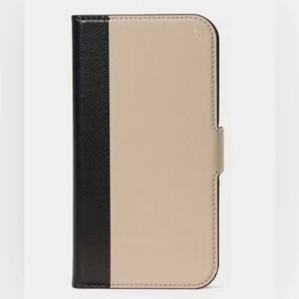 Kate Spade Staci Leather Magnetic Wrap Folio IPhone 12 Phone Case
